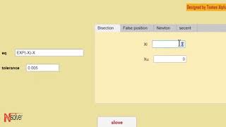 gui for numerical solution