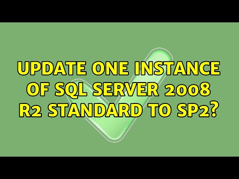 Update one instance of Sql Server 2008 R2 Standard to SP2? (2 Solutions!!)