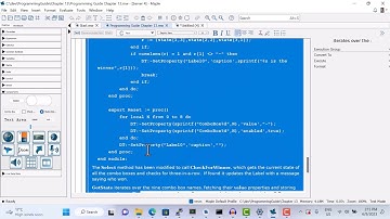 Creating More Complex Interactive Applications in Maple