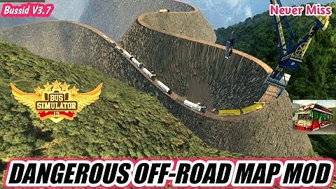 MOST DANGEROUS ROAD MAP MOD For Bus Simulator Indonesia || Bussid V3.7.1 || Pak Zigar Gamer ||