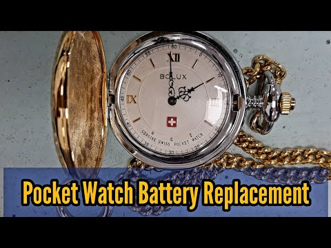 How To Change A Pocket Watch Battery | Watch Repair Channel