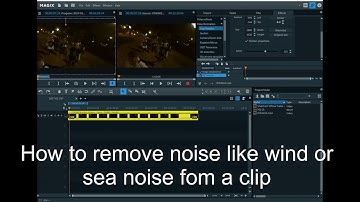 How To Reduce wind noise, background noise and filter sound Magix Movie Edit Pro, Magix Video Pro X