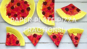 Paper Plate Pizza Fractions