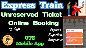 How to book Unreserved Train ticket in UTS App (Tamil) | How to book Unreserved ticket online