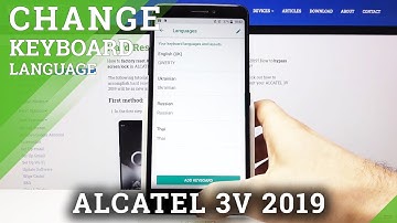 How to Change Keyboard Language in ALCATEL 3V 2019 – Find Keyboard Dictionary