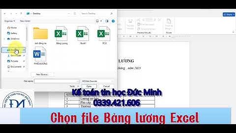 Cách tạo phiếu lương hàng loạt trong Word