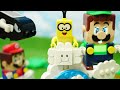 LEGO Super Mario stopmotion anime!「Lakitu sky world」「ジュゲム の フワフワ チャレンジ」