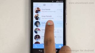 Facebook Messenger For Android - How To Send Emoticons With Message screenshot 4