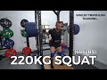 220KG SQUAT Whilst Ironman Training...