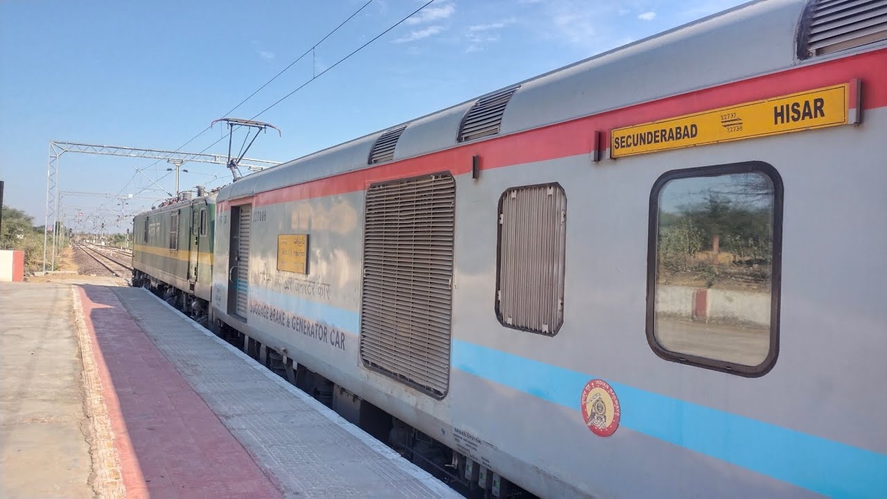 22737 BIKANER TO CHURU TRAIN JOURNEY HISAR SF EXPRESS #indianrailways