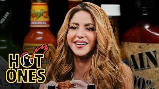 Shakira Howls Like a She-Wolf While Eating Spicy Wings | Hot Ones image