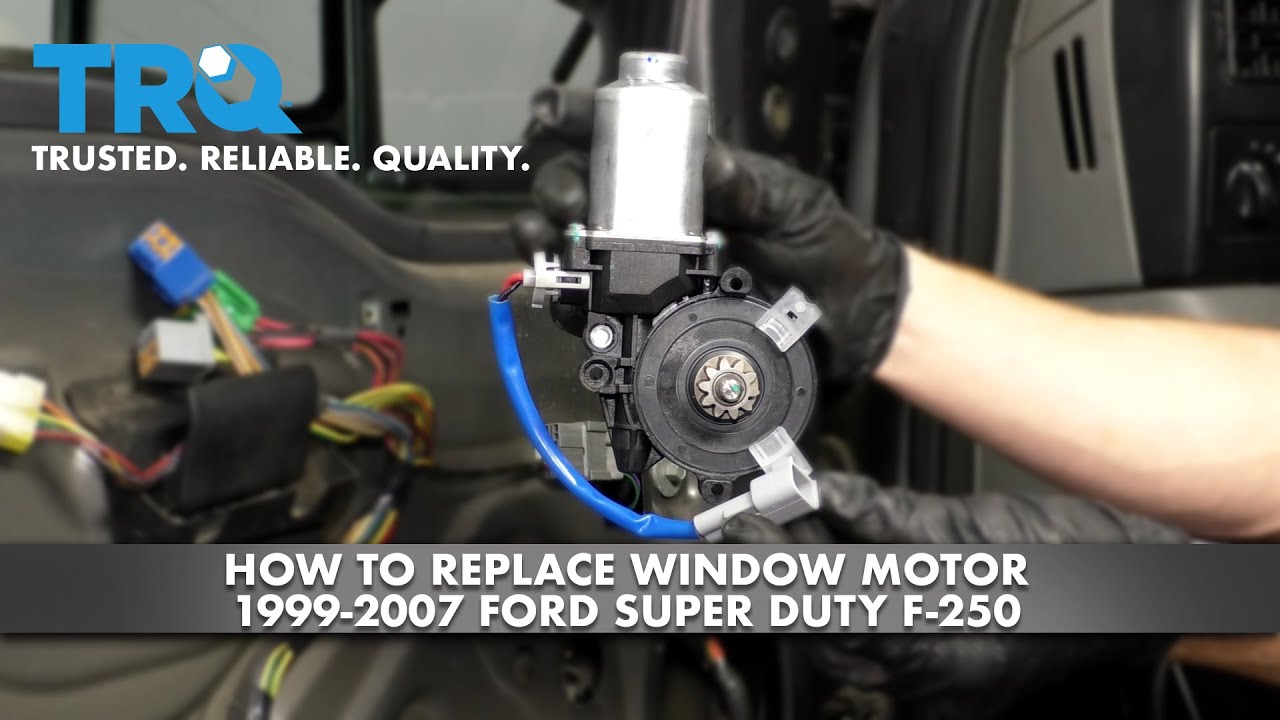 How to Replace Front Window Motor 1999-2007 Ford Super Duty F-250 - YouTube