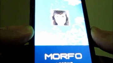Morfo App Demo on Windows Phone 7 on a Picture