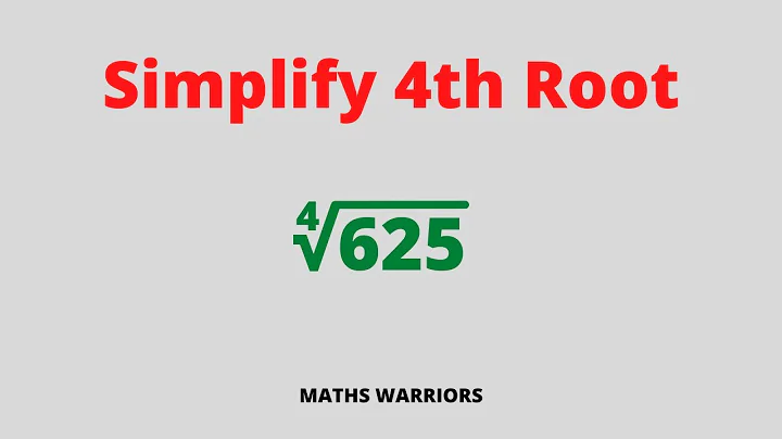 Simplify the 4th Root of 625 | How to Simplify the 4th Root of a Number | Step-by-Step Tutorial