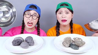 Tantangan Makanan Asli Vs Cokelat Jelly Dona