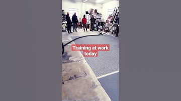 Epoxy floor training at work today #business #smallbusiness #epoxyfloor