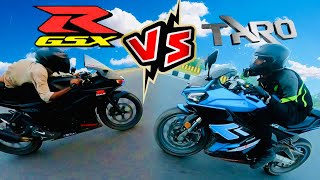 Taro GP1 v4 vs GSXR 150R DRAG RACE. battle of speed. || BIKE Lover Bachelor ||