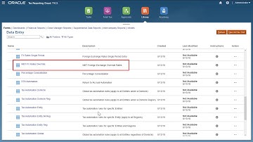 Configuring Foreign Exchange Rate Overrides for NIBT and CbCR in Oracle Tax Reporting Cloud