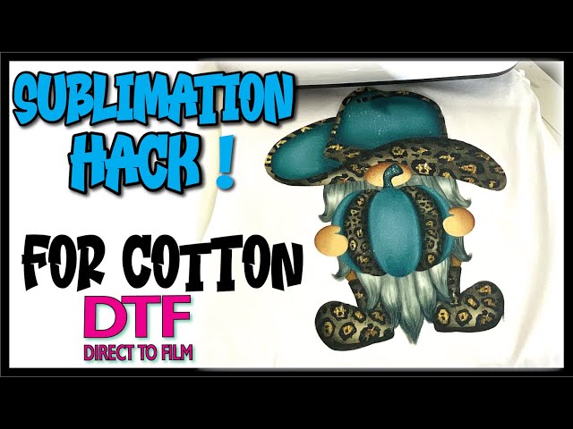 Sublimation hack with DTF powder and glitter dtf film #sublimationprin