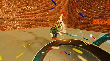 Sweet Luigi | Softbody Simulation | Jelly Luigi