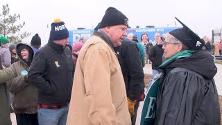 MN DFL Candidates Stop in Bemidji on "Get Out the Vote" Bus Tour