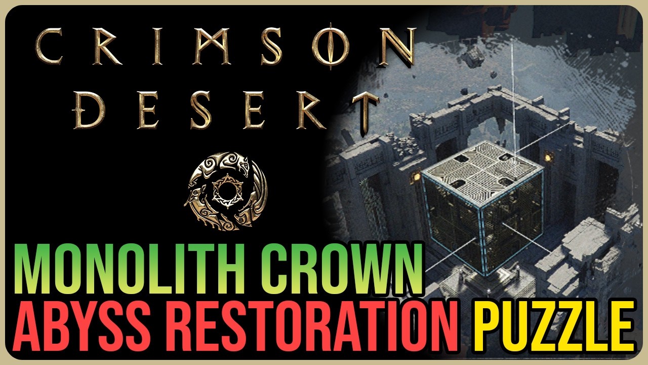 Monolith Crown Puzzle Solution – Crimson Desert - YouTube