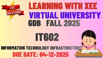 IT602 Information Technology Infrastructure GDB Fall 2025 Virtual University of Pakistan