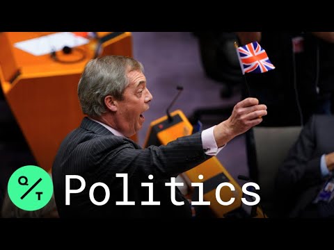 Nigel Farage's Mic Cut Off For Waving British Flag In Eu Parliament Ahead Of Brexit