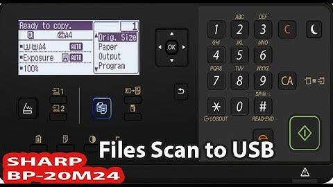 How to Scan to USB on Sharp Copier /Printer & Scanner / how to Scan to USB Memory Device