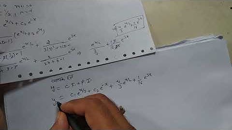 To find perticular integral part 3 for class bsc 2nd yr by Ram Arora