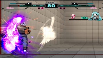 Mugen VS Mode: Sakura(ME) VS Akuma (CPU) Very Hard AI