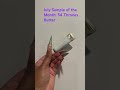 July Sample of the Month: 54 Thrones Butter