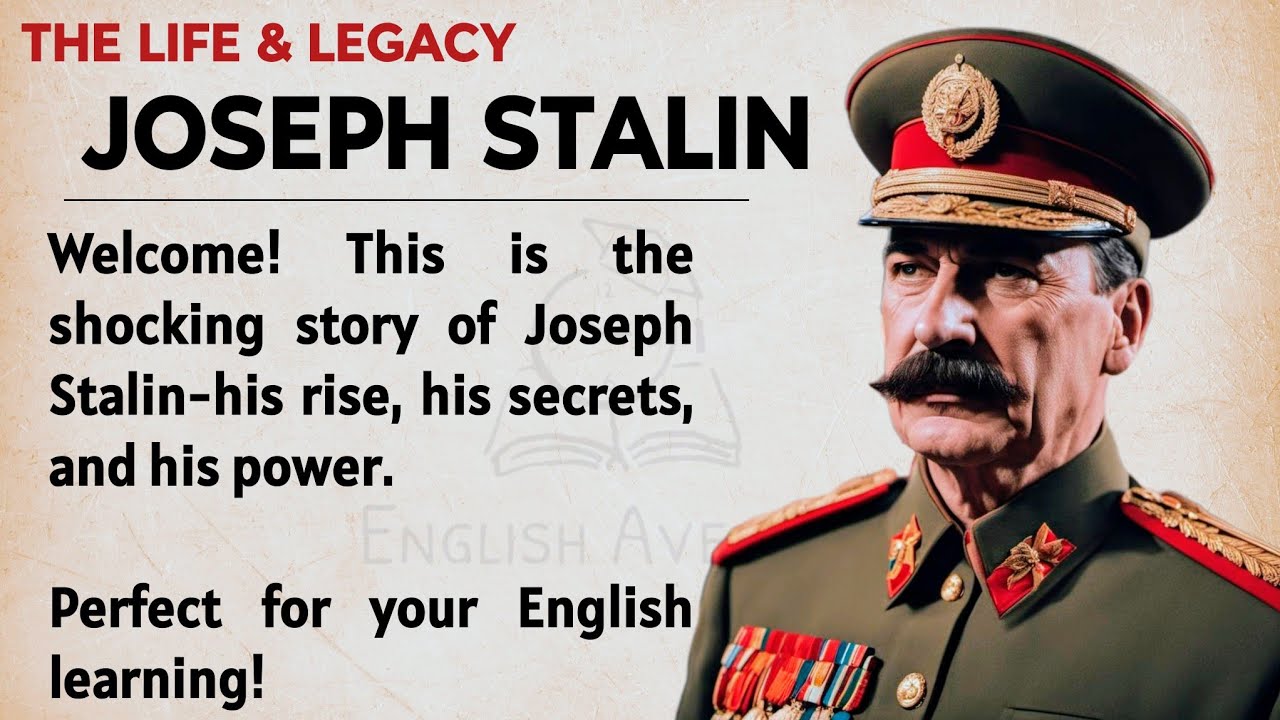 Outline Video Joseph Stalin: The Shocking Untold Story || Learn English Through Story Level 3 🔥 || Graded Reader ✅