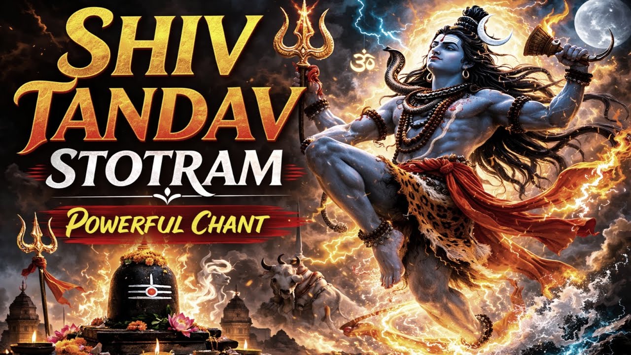 Shiv Tandav Stotram 🔱 soulful ☀️ Powerful Chant | Har Har Mahadev | Epic Shiva Tandava