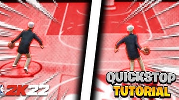 HOW TO QUICK STOP IN NBA 2K22 CURRENT GEN + FASTEST AND BEST WAY TO QUICK STOP!