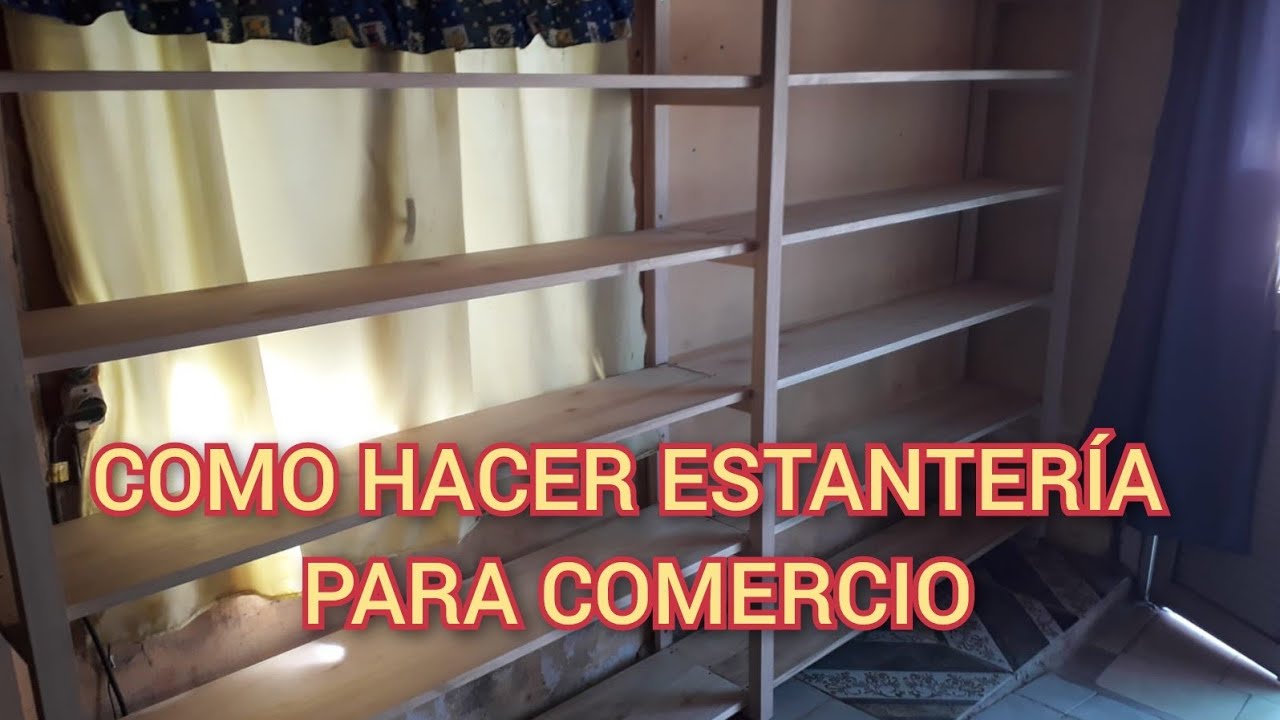 Estantería grande de madera artesanal Luca