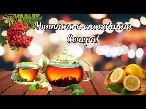 Добрый вечер! Уютного и спокойного вечера! Хороший вечер! Доброй ночи!