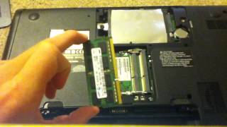 How to install RAM on a Toshiba Satellite laptop
