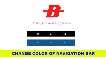 Change navigation bar color andoid studio