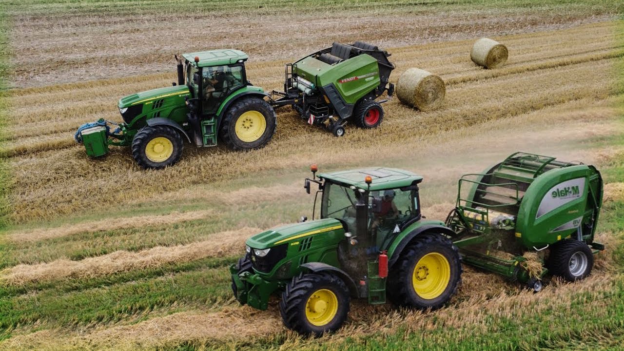 🇵🇱 Słomiany zapał ☆ Johndeere 6140r & 6150r ☆ Fendt rotana 160v & McHale-V6 750 ☆ VIXA🔥 🇵🇱