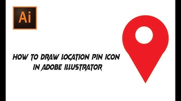 How to Draw Location Pin Icon in Adobe Illustrator #Locationicon #adobeillustrator #grafixtube #icon