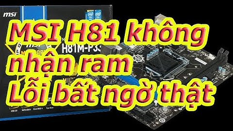 Sửa lỗi win 10 không nhận ram ddr2 năm 2024