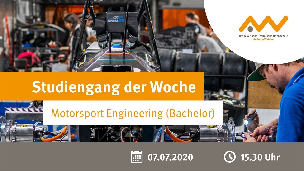 Studium Motorsport Engineering Oth Amberg Weiden