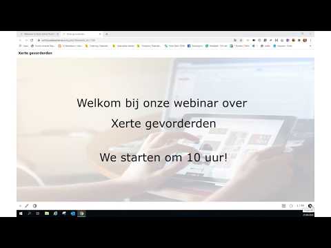 Webinar Xerte voor gevorderden  25 juni 2020