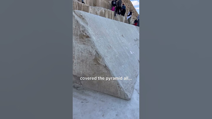 Did you know these once covered the entire Pyramid?