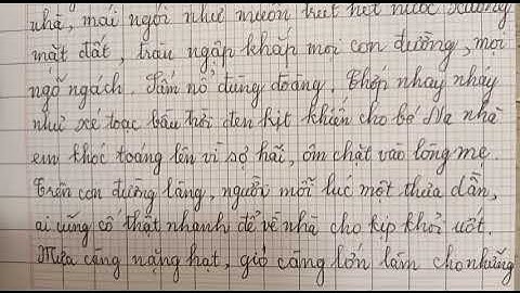 Tả một cơn mưa rào (Tập làm văn lớp 5)