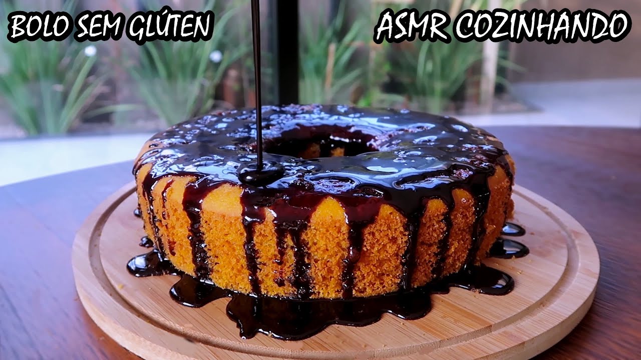 ASMR NA COZINHA - IMPRESSIONE AS VISITAS COM ESSE BOLO DE CENOURA (sem glúten)