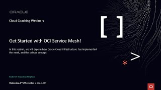 Get Started with OCI Service Mesh