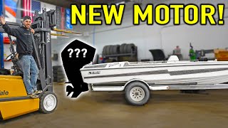 I BOUGHT A NEW MOTOR FOR MY OLD RESTORED BOAT!