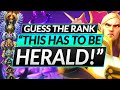 GUESS THE RANK - "This HAS to be Herald. But it isn't :(" - Coach Review - Dota 2 Smurf Guide